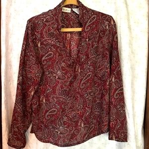 White Stag Woman's Dress Shirt sheer